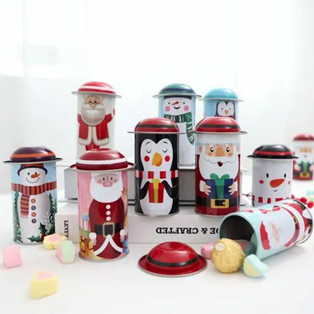 christmas git tin box 10